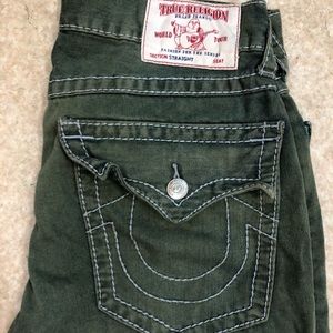 True religion green wash jeans
